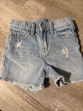 Old Navy Light Blue Distressed Denim Shorts
